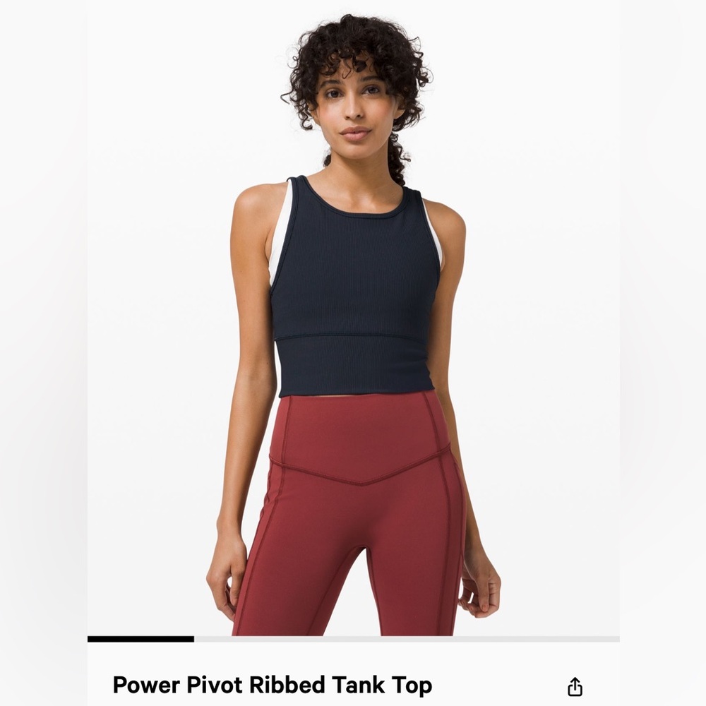 Lululemon Powered pivot ribbed tank